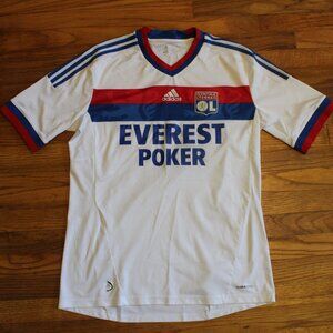 Adidas Olympique Lyonnais Soccer Jersey | Men’s Large | Everest Poker Sponsor
